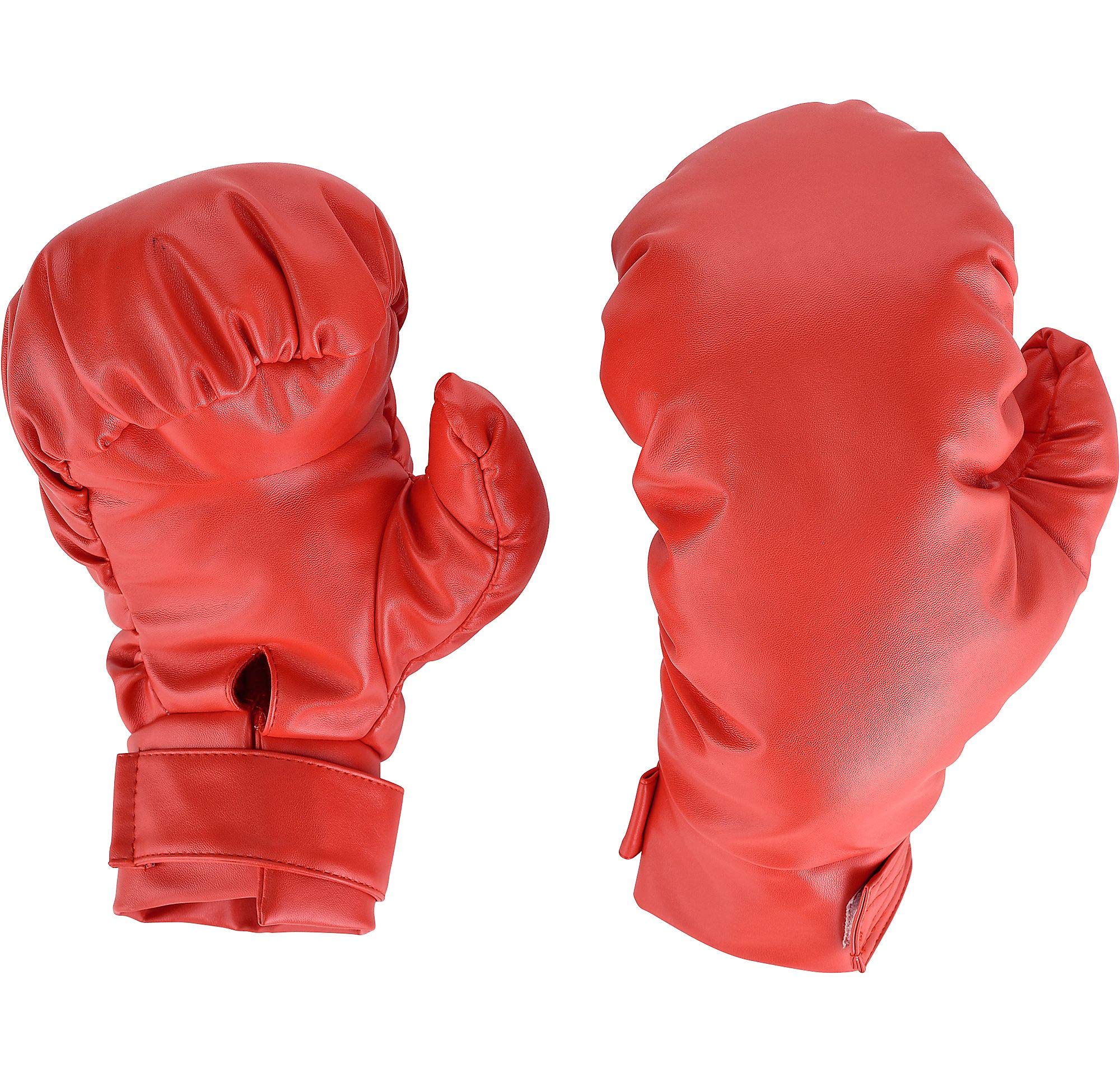 Knockout Red Boxing Gloves for Adults - (1 Set) - Perfect for Halloween, Themed Parties & Events