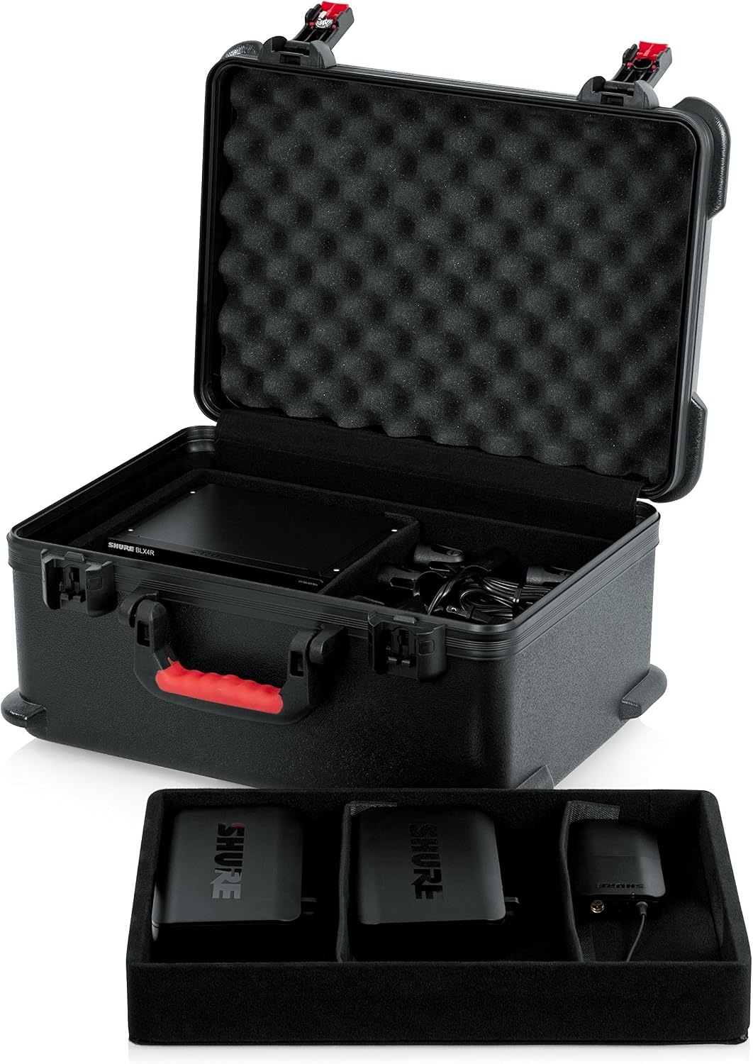 Flash Deals - 50% OFF Gator Cases Molded Flight Case for (7) Wireless Microphones and Accessories with TSA Approved Locking Latch (GTSA-MICW7) Review Product Gator Cases Molded Flight Case for (7) Wireless Microphones and Accessories with TSA Approved Locking Latch (GTSA-MICW7)