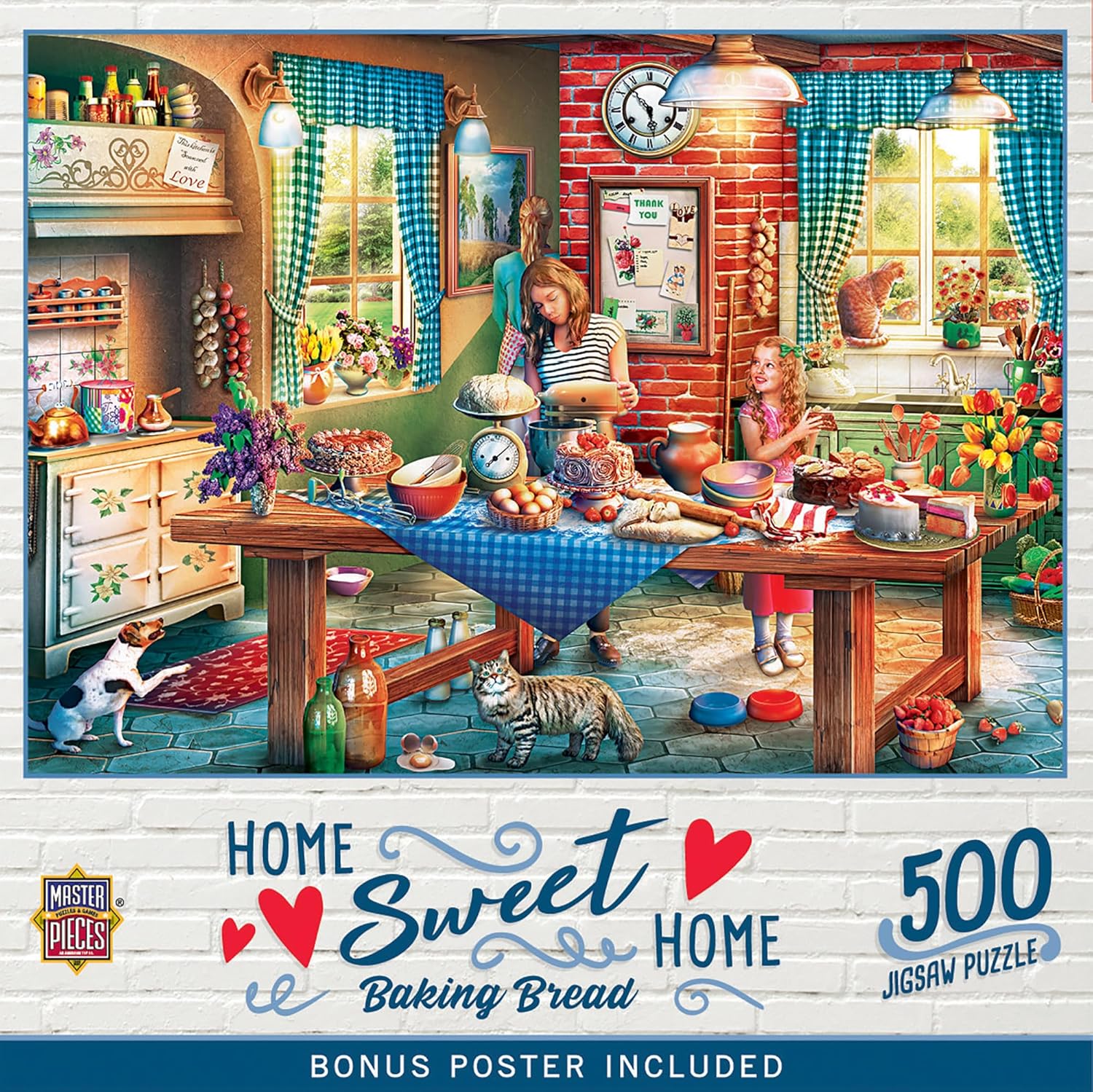 MasterPieces 550 Piece Jigsaw Puzzle for Adults, Family, Or Youth - Baking Bread - 18"x24"