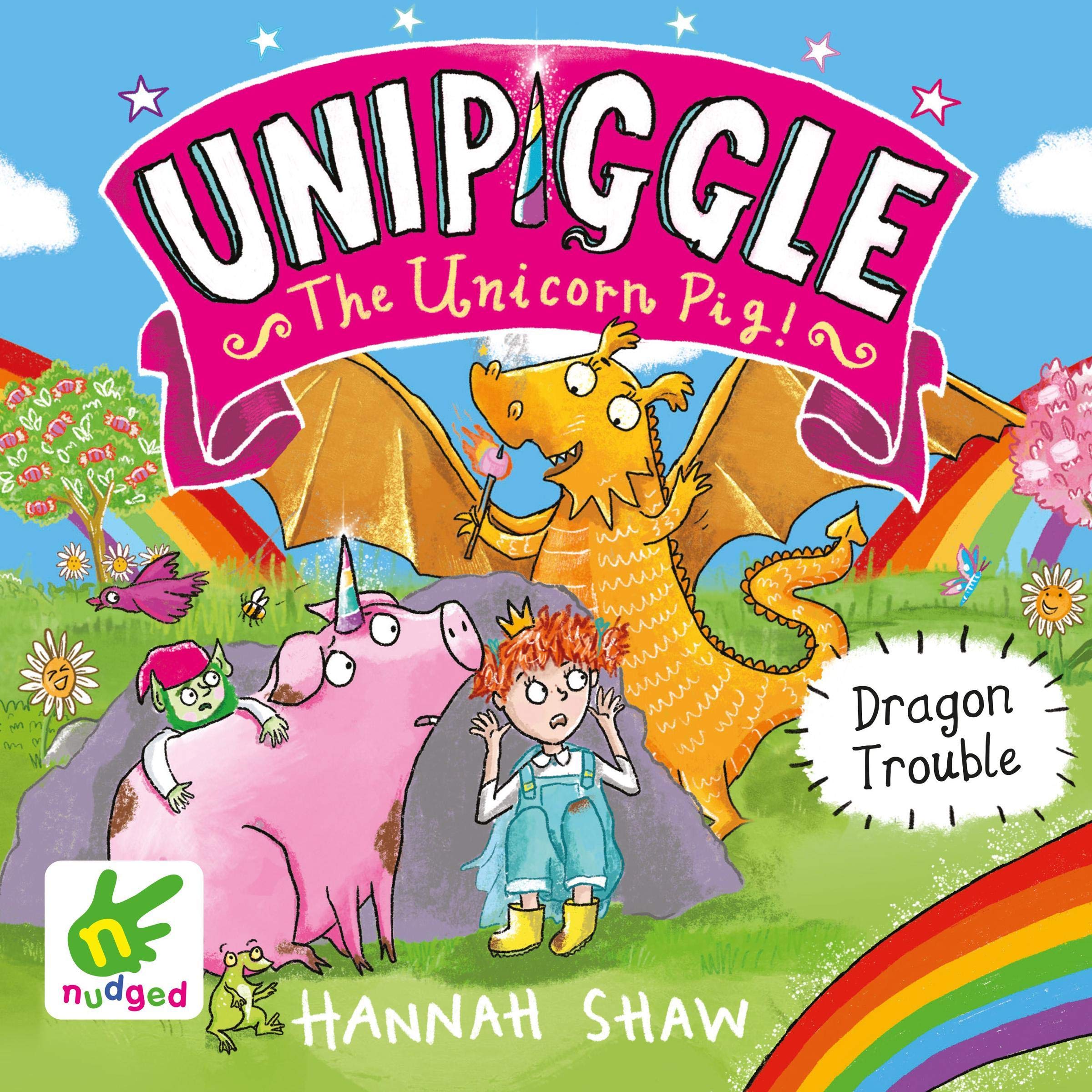 Cover art for Dragon Trouble: Unipiggle the Unicorn Pig Book 2