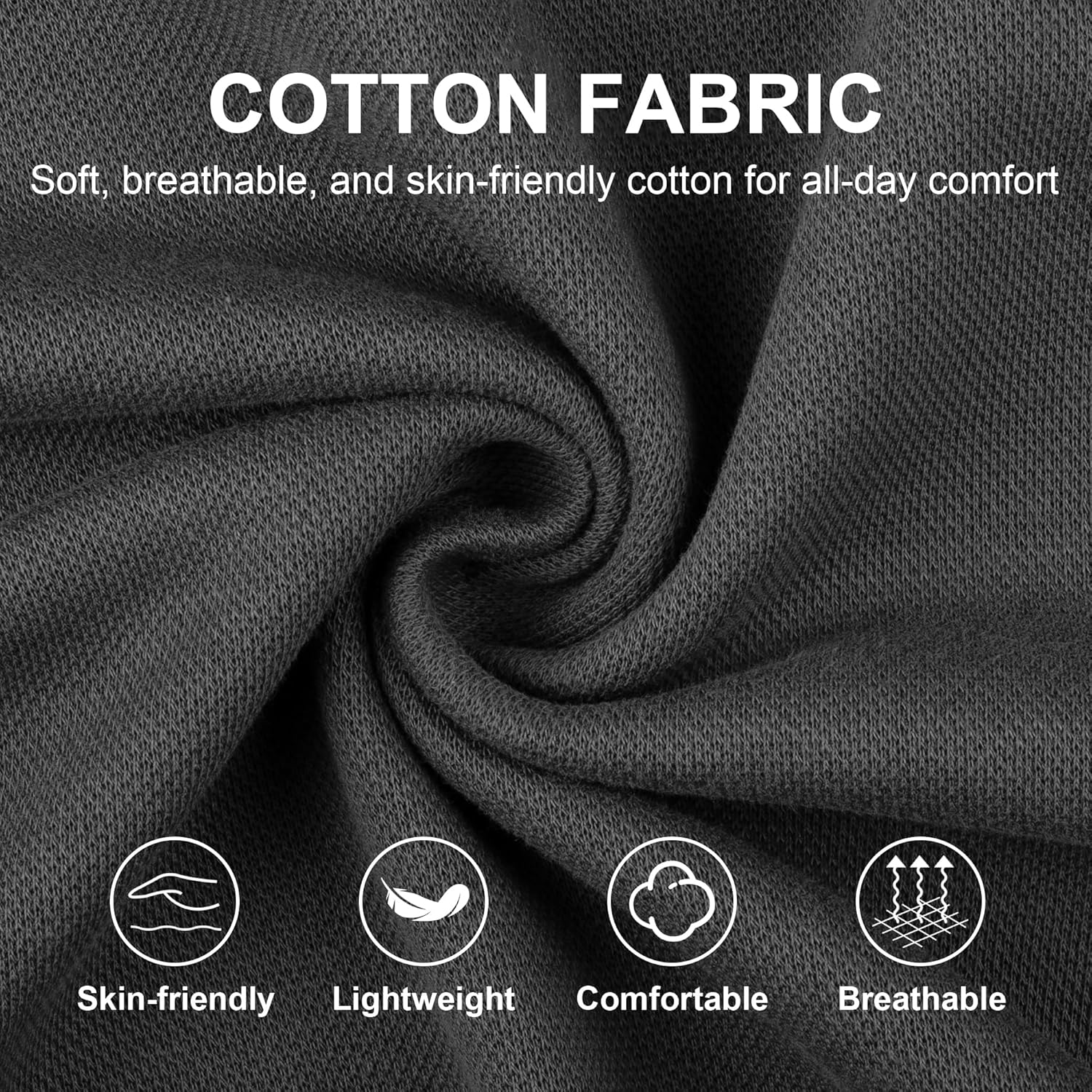 Men’s Lightweight Thin Cotton Crewneck Sweatshirt – Casual Long Sleeve Pullover for Spring & Fall Layering - Image 4