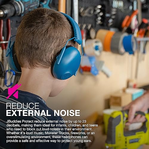 Miniatura 5 de JLab JBuddies Protect - Orejeras ajustables para bebés y adolescentes, protección auditiva