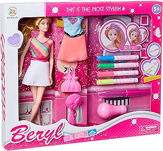 لعبة دمية مع اكسسوارات بريال فاشون من كين ليان بي - متعددة الالوان