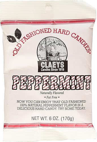 Claey's, Old Fashioned Hard Candy Peppermint, 6 Ounce Bag