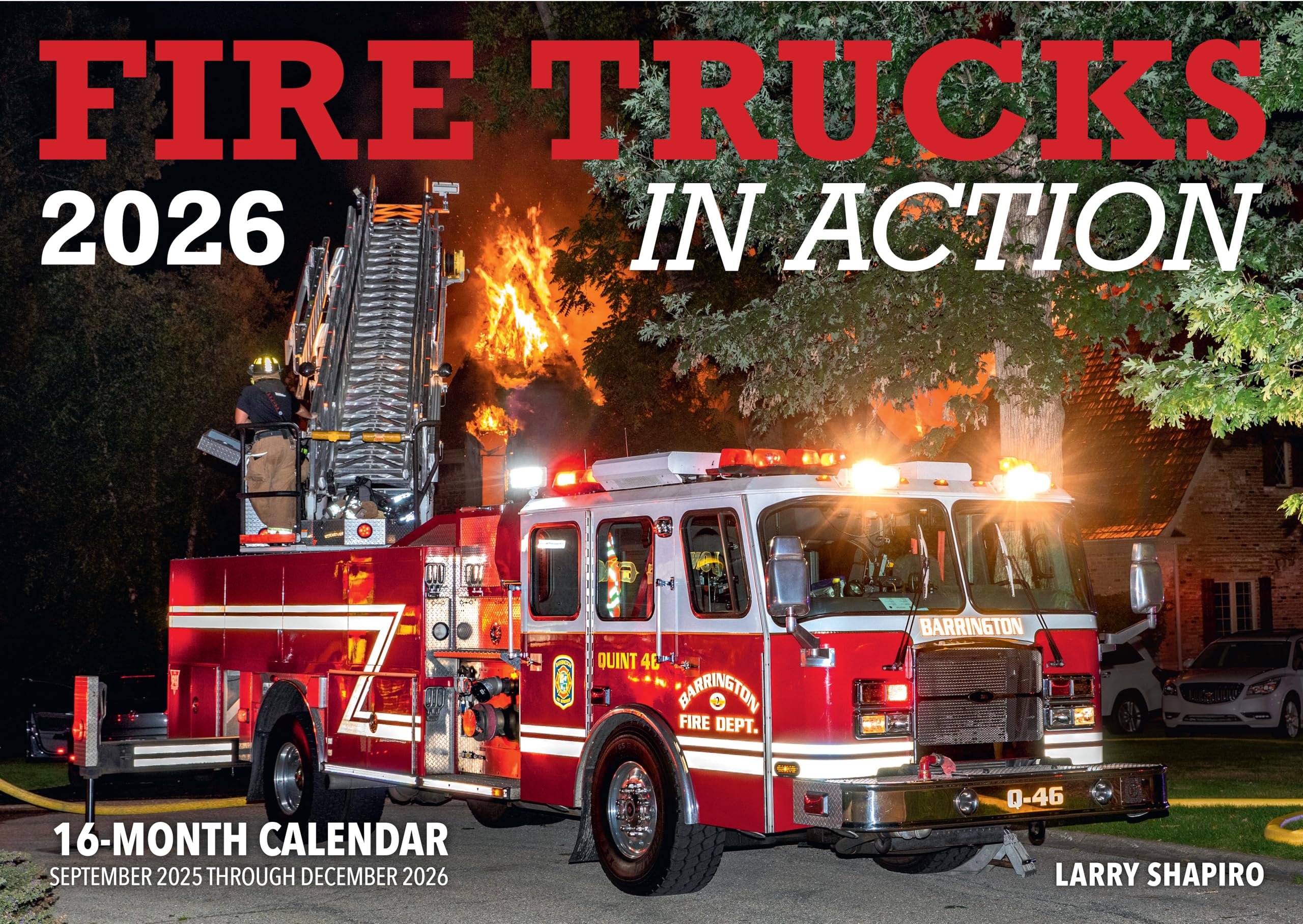 Fire Trucks in Action 2026: Detailed 16-Month Calendar for Emergency Vehicle Fans