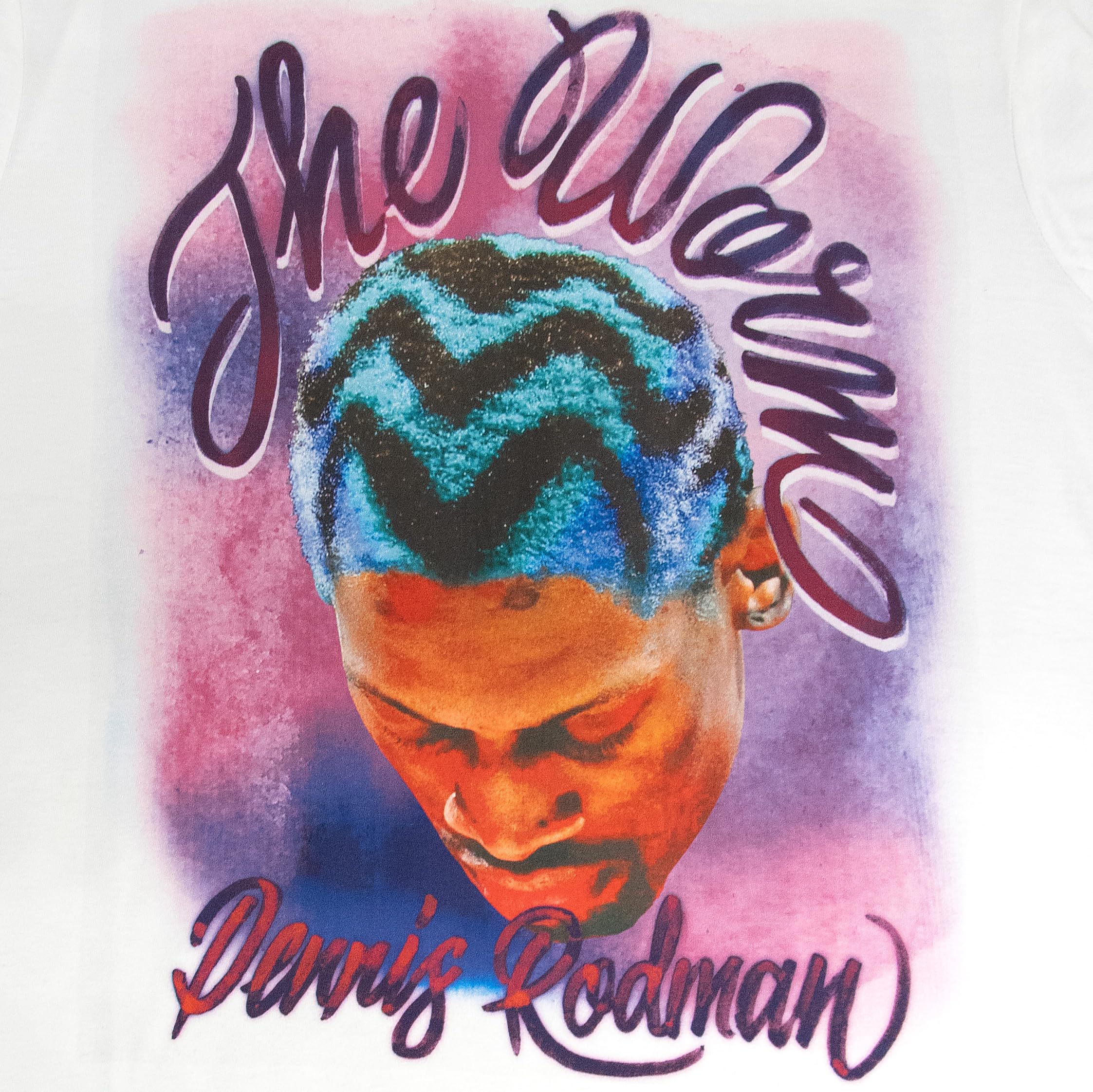 Mitchell & Ness Camicia - AIRBRUSHED Dennis Rodman bianco