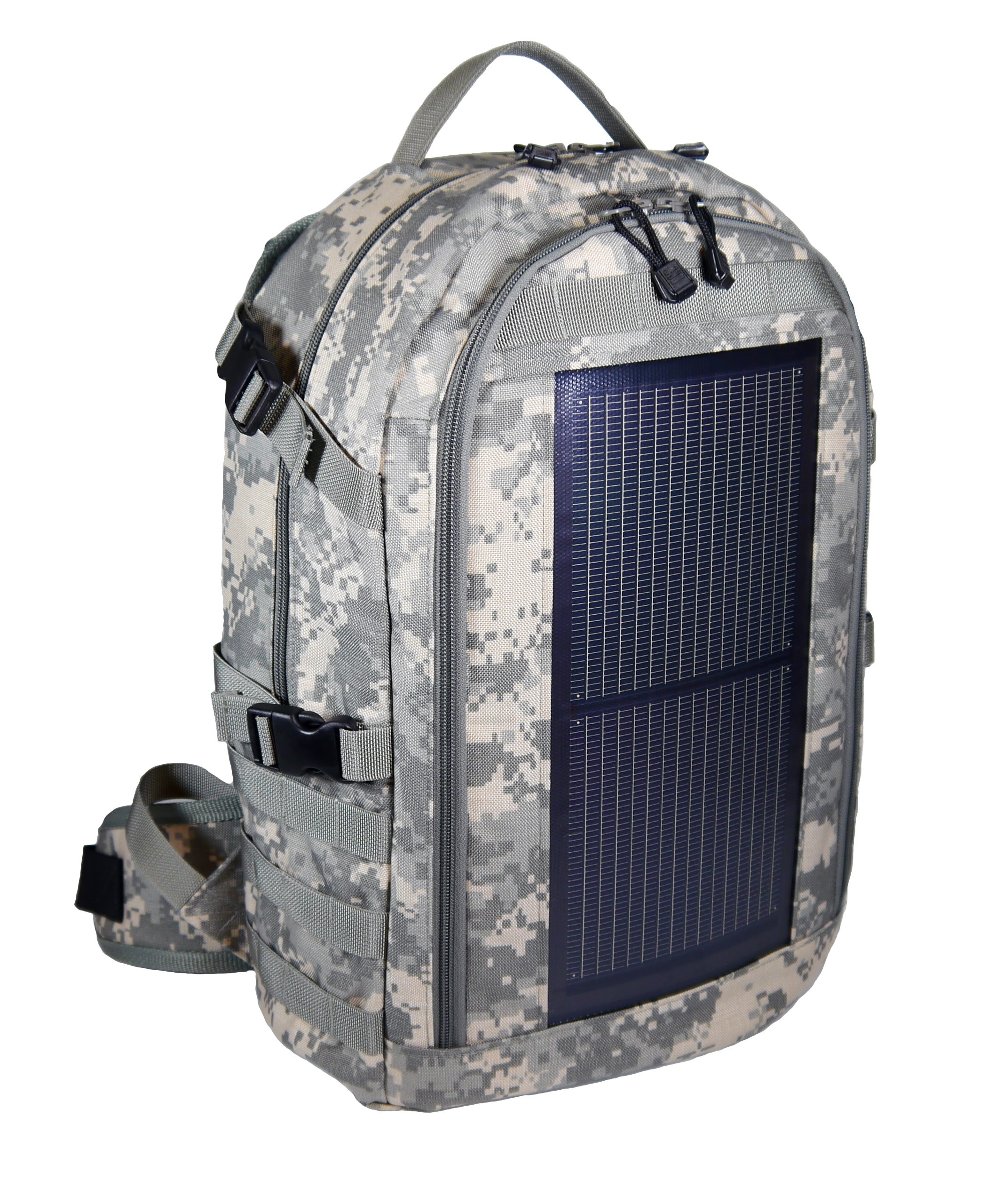 The Trekker Solar Backpack - MOLLE, Camo