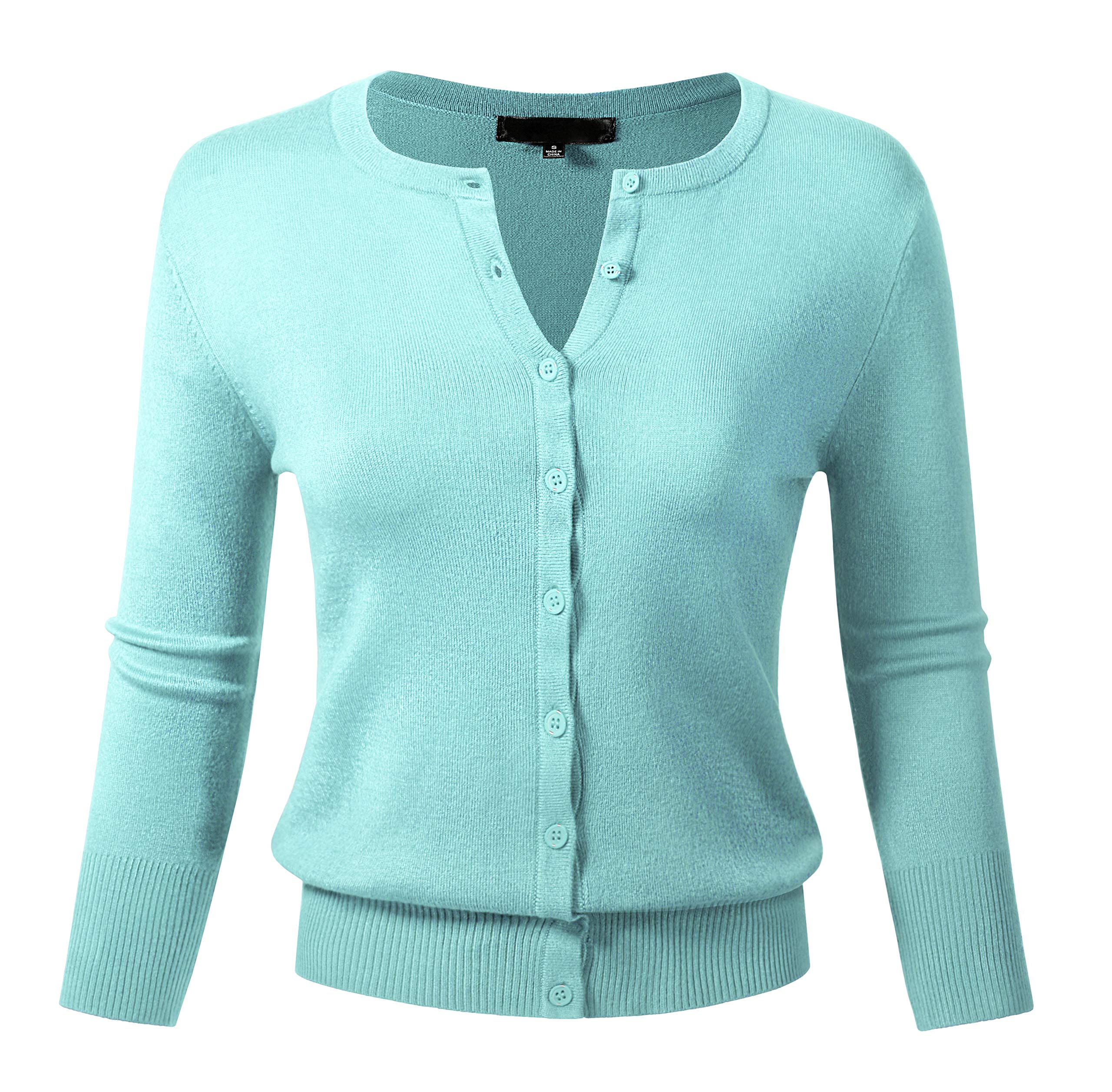 Allsense Women's Long-Sleeve Crewneck Cardigan