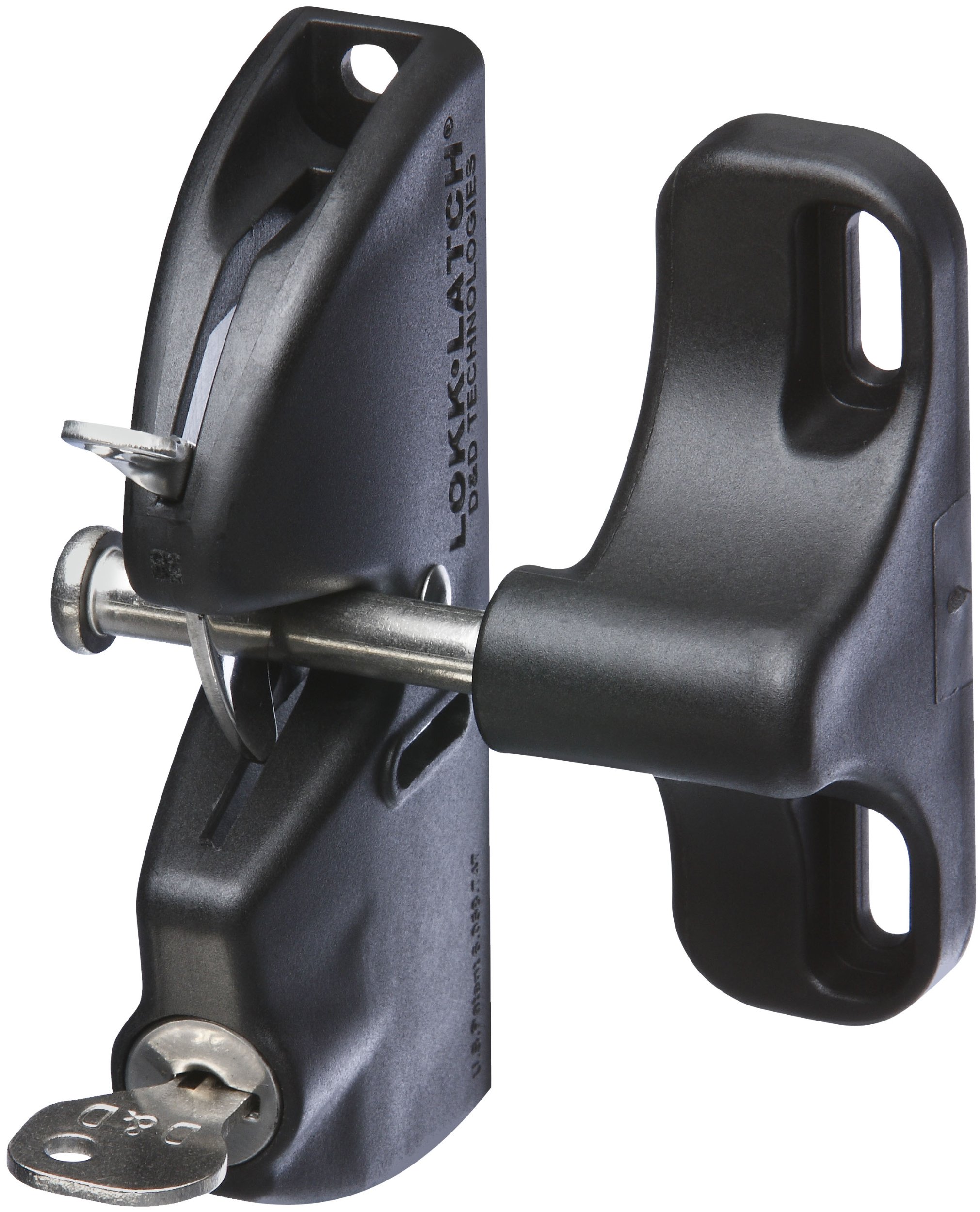 Stanley Hardware S836-163 CD6201 LokkLatch in Black, 4-9/16" — image 1