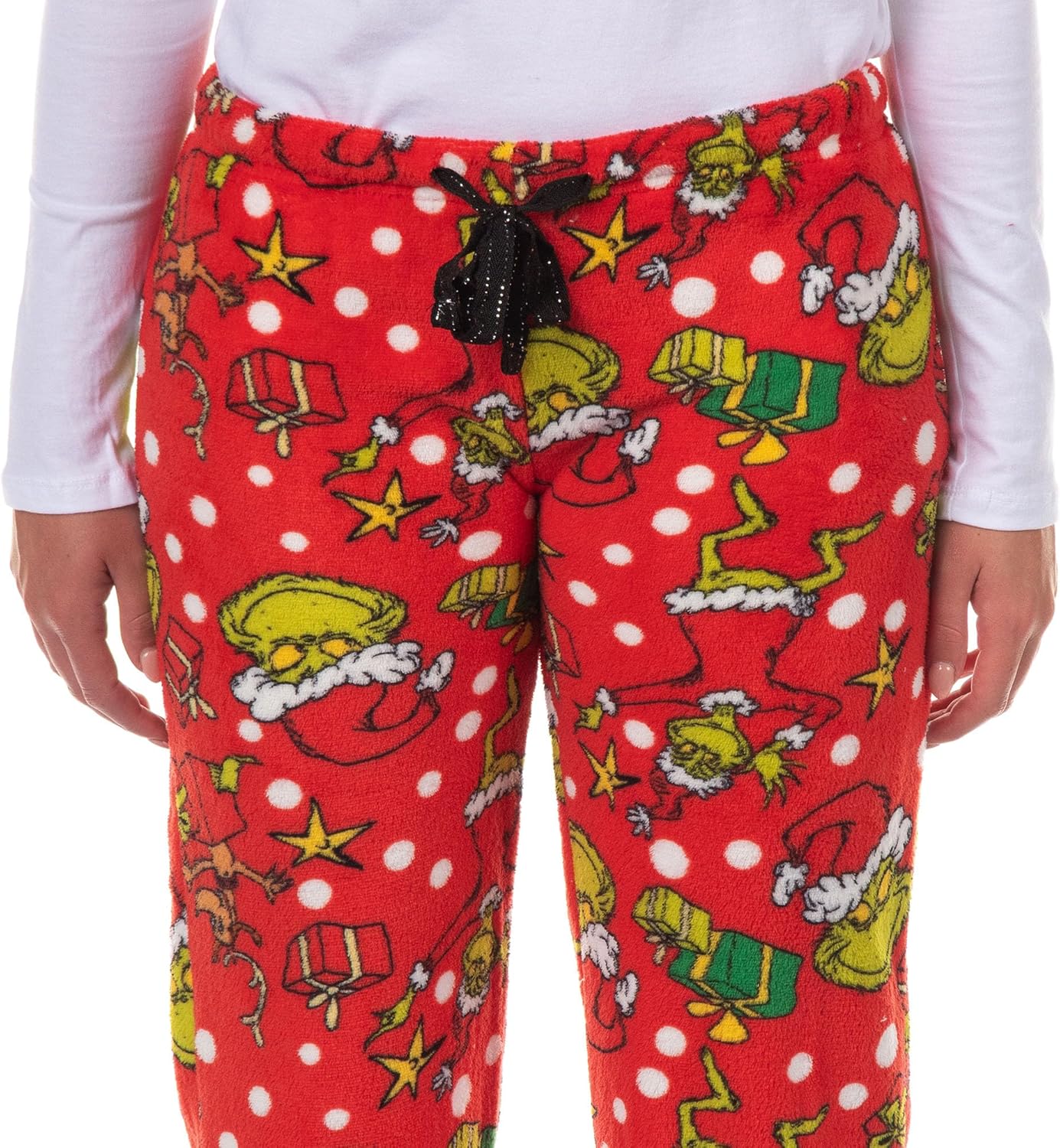 Dr. Seuss The Grinch Pajama Pants Women's Max and Presents Lounge Bottoms Sleepwear - Image 3