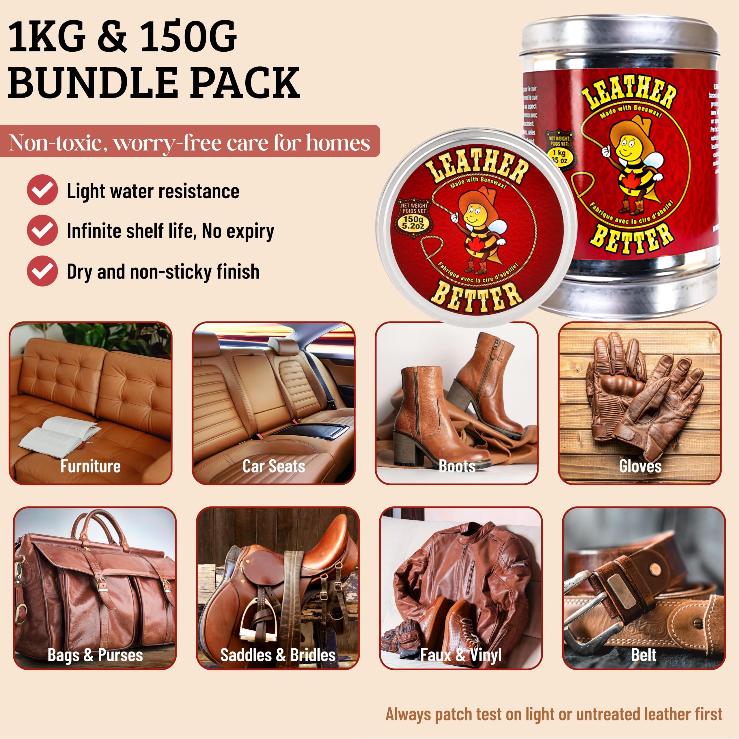 Leather Better Odżywka do skóry do mebli - środek do czyszczenia skóry i renowacja skórzanych kanap, butów i butów, toreb, siodeł i hals, kurtek i foteli samochodowych/zmiękczacz do skóry (1,139.7 g)