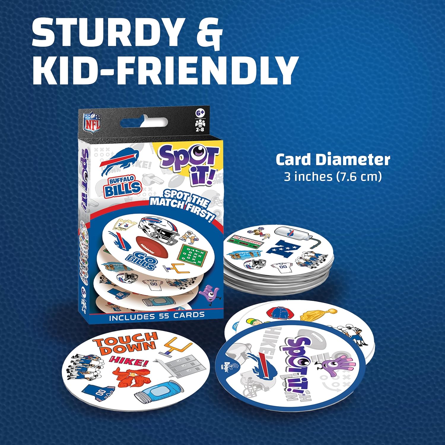 Masterpieces Officially Licensed NFL Buffalo Bills Spot It Game for Kids and Adults - Image 6