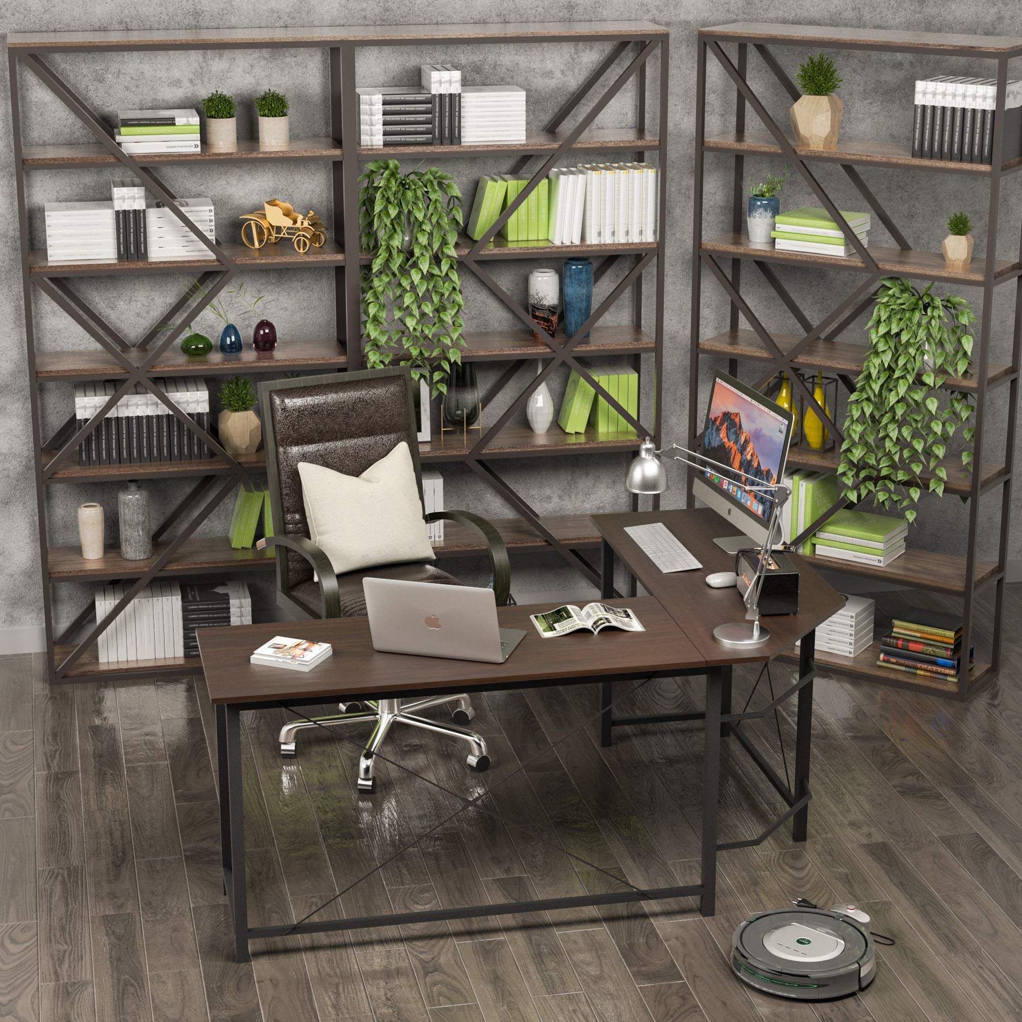 Buy L Shaped Desk Corner Computer Desk Sturdy Computer Table Writing