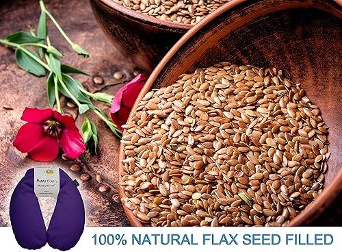 Miniatura 10 de Almohada de hierbas para cuello con almohadilla para ojos de lavanda y máscara para dormir, microondas o congelador, de Happy Wraps, SW-2PN, Rosado,