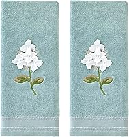 Vista 6 de SKL Home by Saturday Knight Ltd. Toalla de mano lavanda (paquete de 2), blanca, 16 x 25 pulgadas