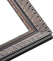 Vista 2 de Marco de fotos Payton de 23 x 23 pulgadas, de madera maciza ornamentada, de 1.75 pulgadas de ancho, profundidad interior de 0.5 pulgadas, marco