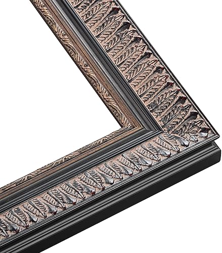 Miniatura 2 de Marco de fotos Payton de 23 x 23 pulgadas, de madera maciza ornamentada, de 1.75 pulgadas de ancho, profundidad interior de 0.5 pulgadas, marco de