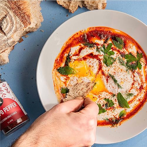 Miniatura 2 de Pimienta Aleppo de Z&Z  Copos de pimienta de Alepo ligeramente picantes (Pul Biber especia turca), especia de pimienta de Alepo para camarones con