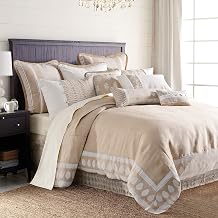 Newport FB5400-SQ-OC 4-Piece Comforter Set by HiEnd Accents Super Queen Beige