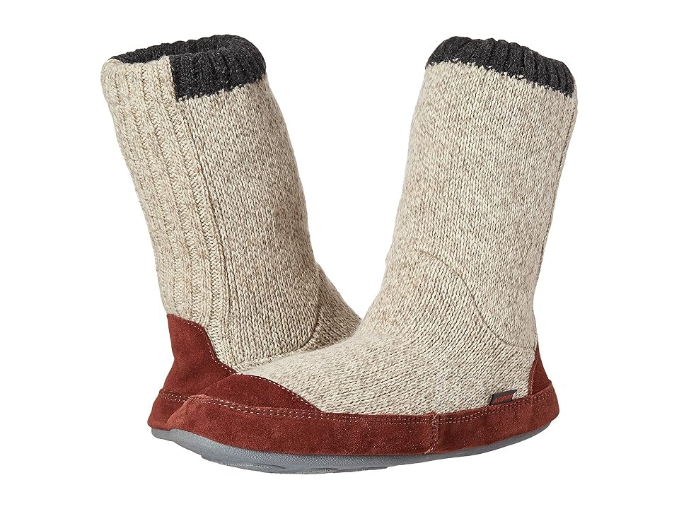 

Acorn Slouch Boot (Grey Ragg Wool) Men's Slippers, Gray
