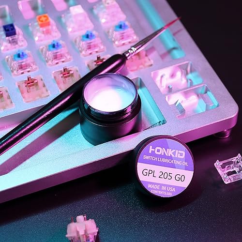 Miniatura 5 de HONKID Interruptor de teclado Lube GPL 205G0 0.35 oz,Teclas mecánicas Teclas Lubricante Lubricante Lubes Estabilizador Lubricante Lubricante