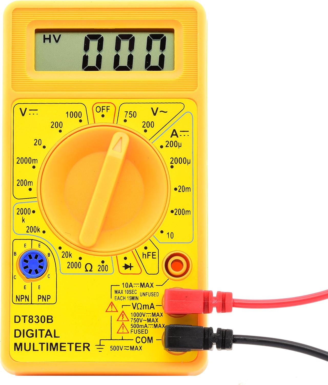 Buy Hiltex 40508 Digital Multimeter Diode And Transistor Tester Ac Dc Volt Test Test Probes Voltmeter Multitester Volt Ohm Meter Vom Online In Indonesia B00066zzo4