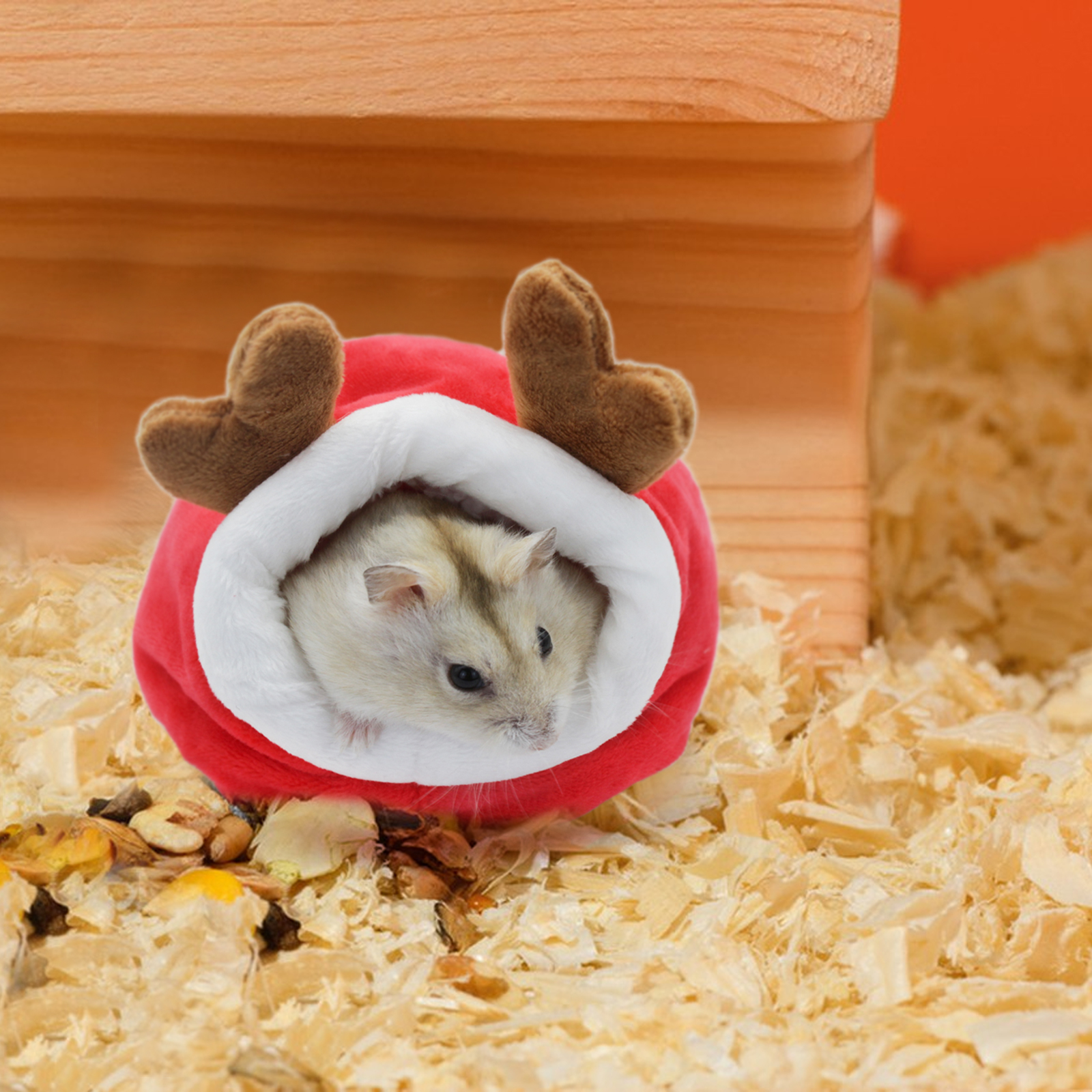 Lit Pour Petit Animal - Jolie Maison Semi-fermée Pour Hamster Motif