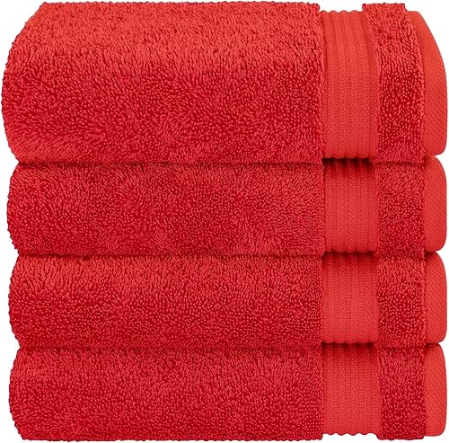 Miniatura 233 de Cotton Paradise - Juego de 4 toallas de mano para el baño de 100% algodón turco, suaves y absorbentes, color beige