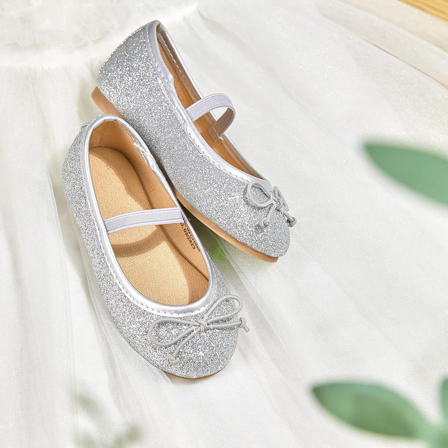 Otter MOMO Toddler Little Girls Princess Shoes Mary Jane Ballerina Flats Flower Girl Dress Shoes - Image 3