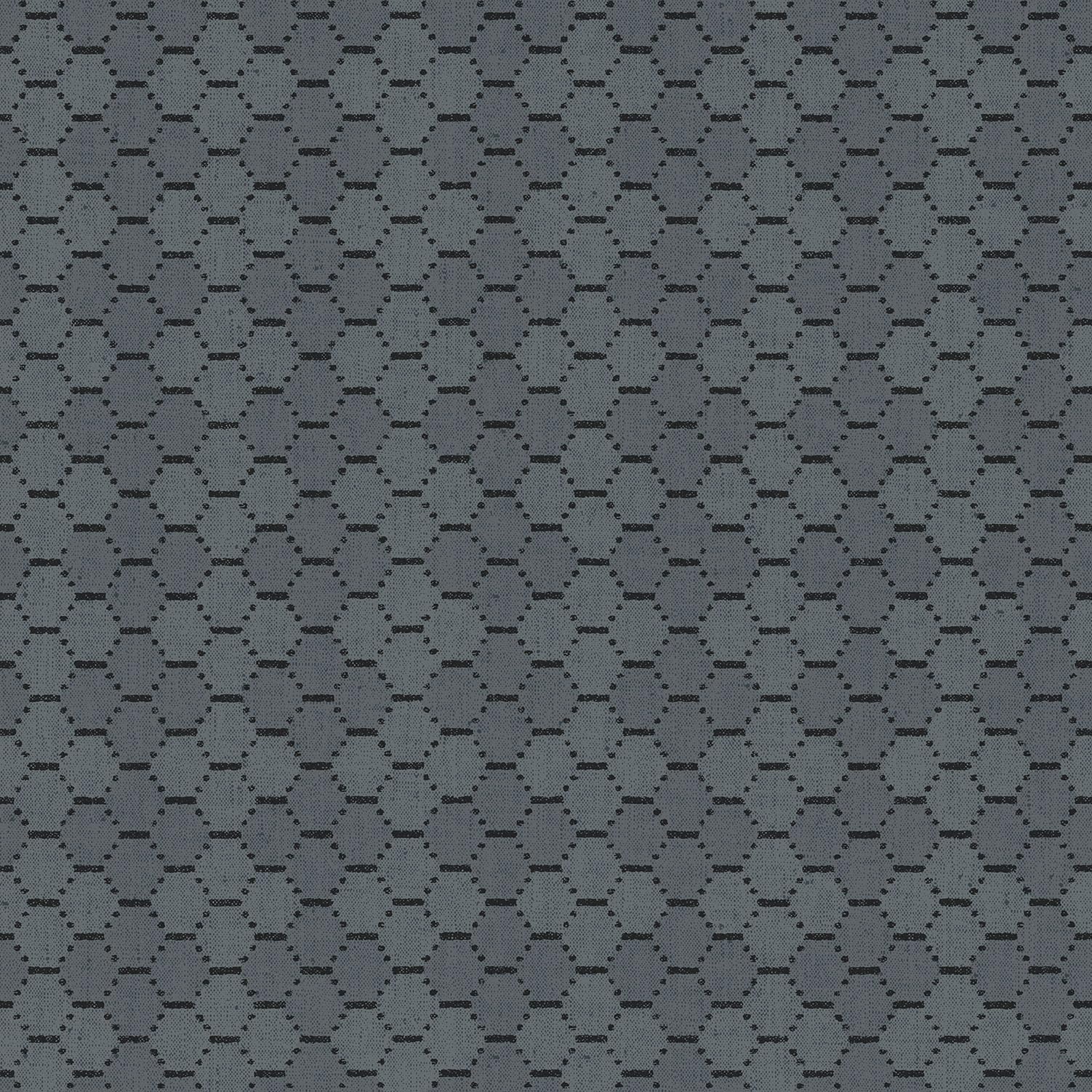 Papier peint nid d'abeille bleu sarcelle foncé Bazaar G78294 pour chambre cosy