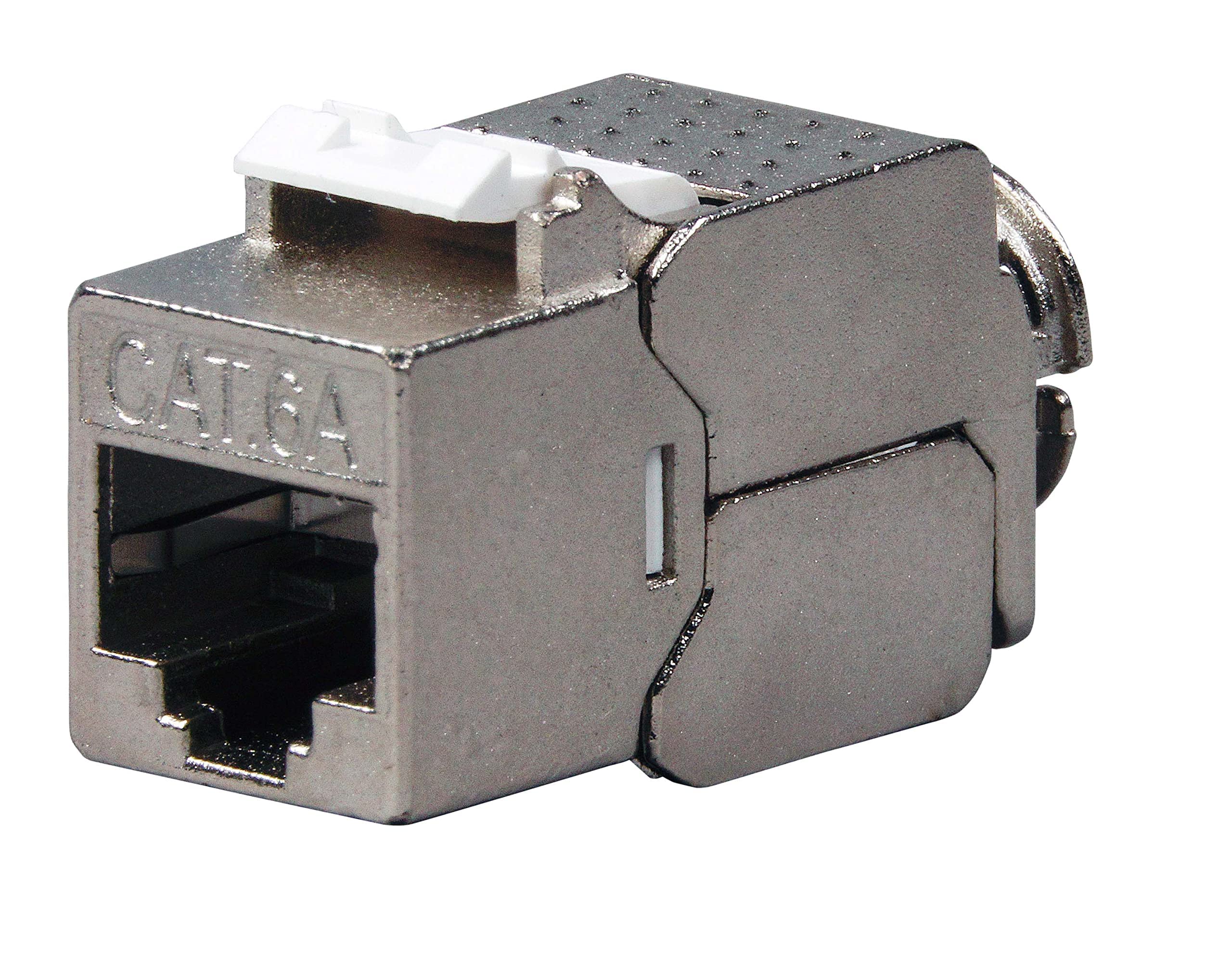 BIGtec 24 Stück Keystone RJ45 Modul CAT6a Jack Adapter geschirmt werkzeuglos Snap In Montage CAT.6a 500Mhz 10GBit/s Ethernet LAN Verlegekabel Patchkabel Kabel geeignet für Cat.7 Kabel