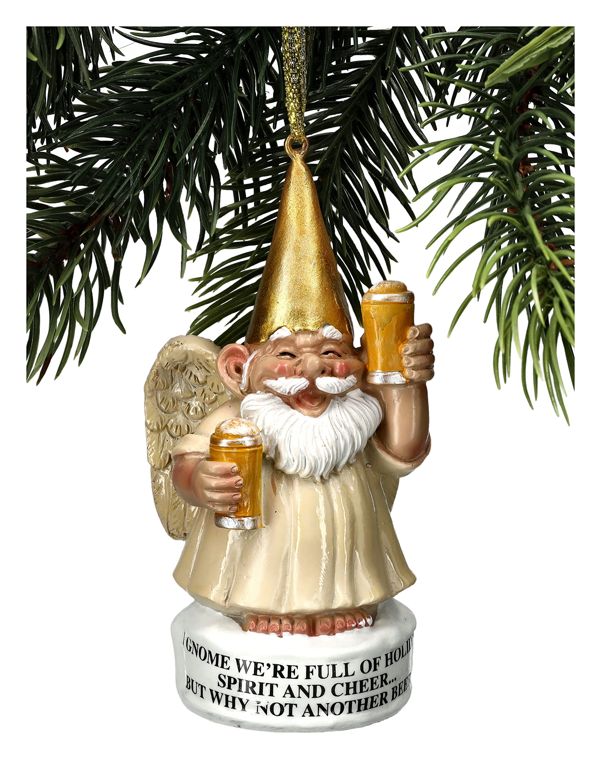 Nain de jardin ange buveur idée cadeau originale déco humour