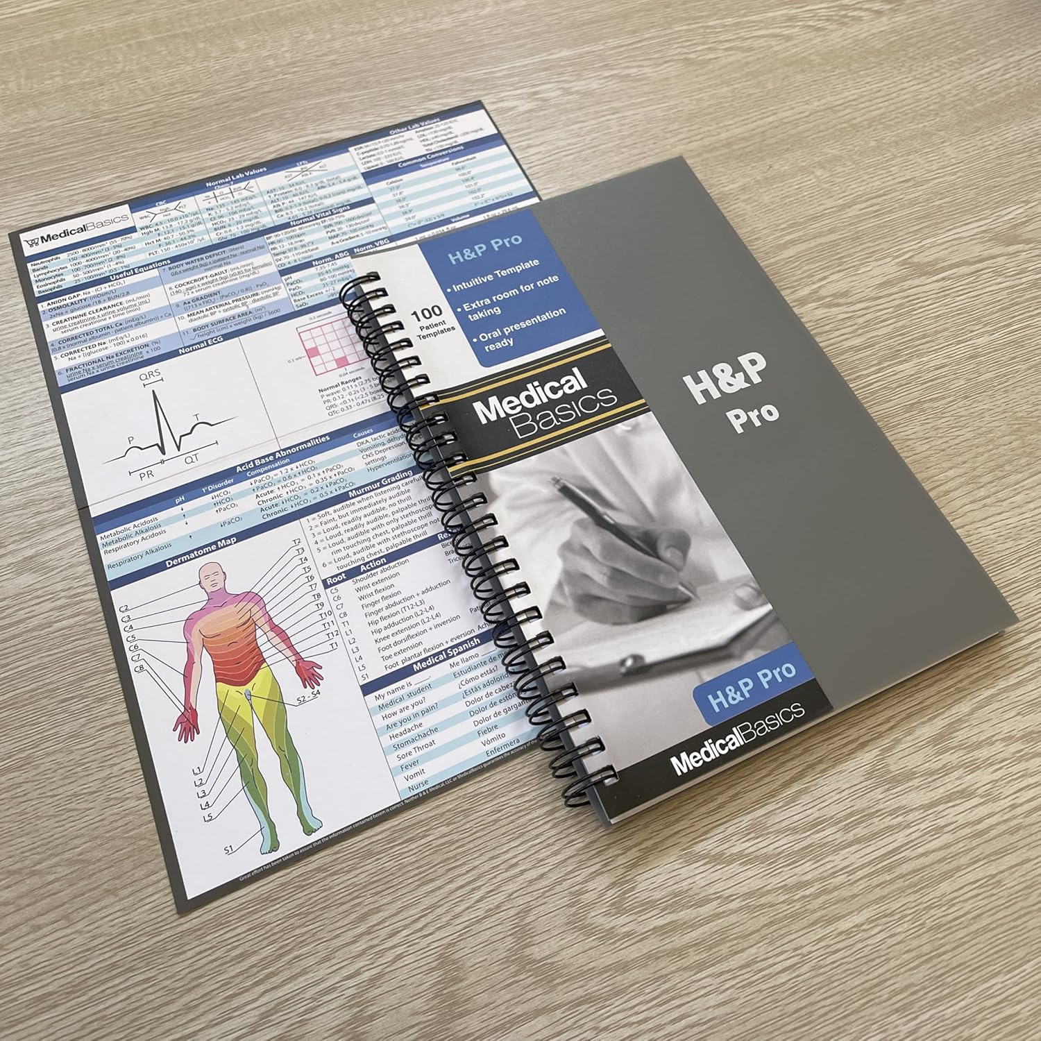 H&P Pro Notebook (Extra Space for Note-taking) – Medical History and Physical Notebook for medical students, residents, nurse practitioner NP, and physician assistants PA