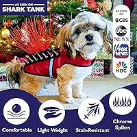 Vista 5 de CoyoteVest SpikeVest - Chaleco de arnés para perro, accesorios reflectantes para perros con picos para proteger a tu mascota de ataques de Raptor