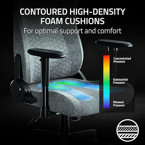 Miniatura 5 de Razer Iskur V2 X Silla ergonómica para juegos soporte lumbar integrado, asiento ampliado, cojines de espuma de alta densidad, reclinación ajustable