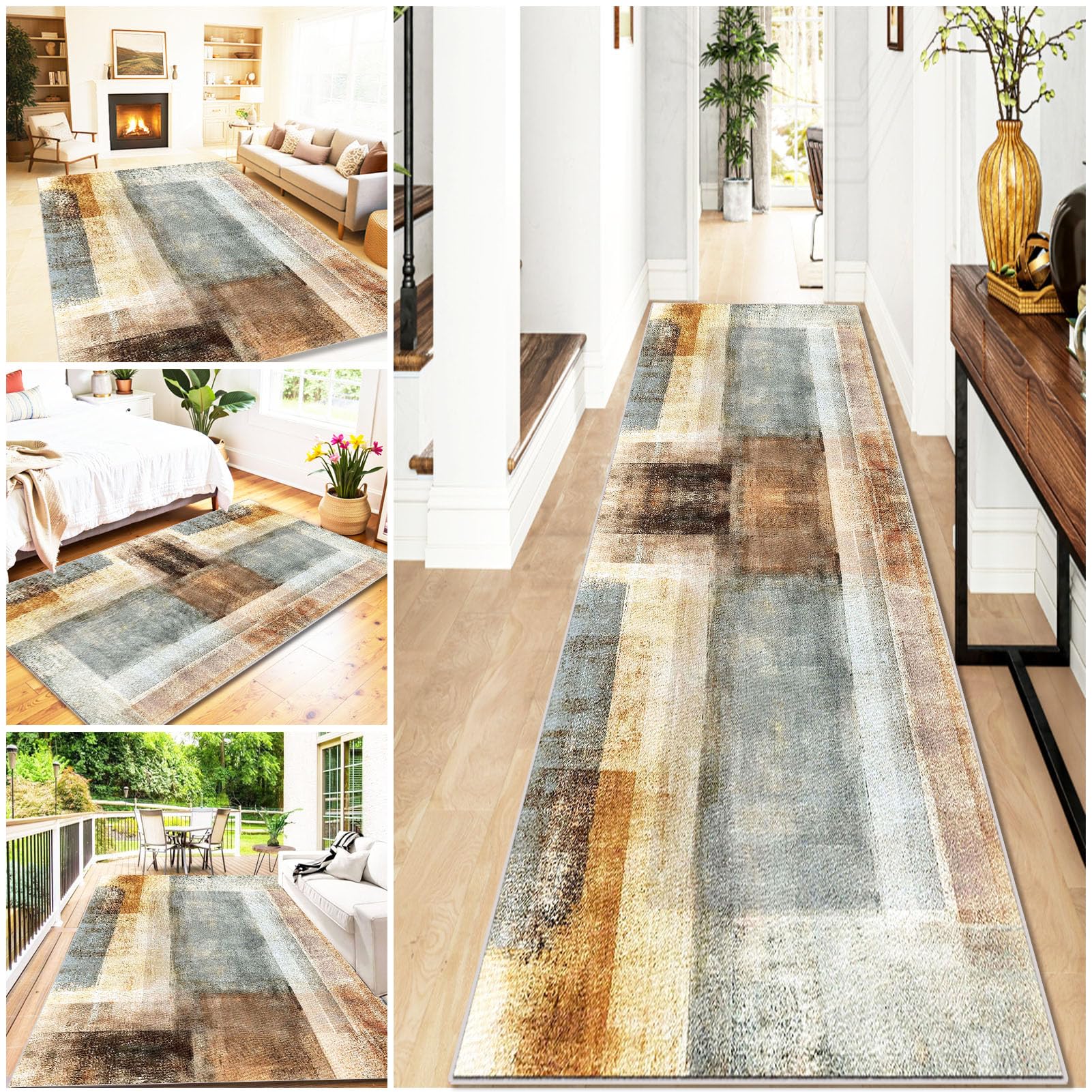 Wawfong Aa-39 Carpet Runner For Hallway Non Slip Long Kitchen Runner Rug 40 X 150 Cm Washable Hallway Hall Runner Heavy-Duty Absorbent Area Rugs Door Mats Heavy-Duty Absorbent Area Rugs Door Mats Runner Rug