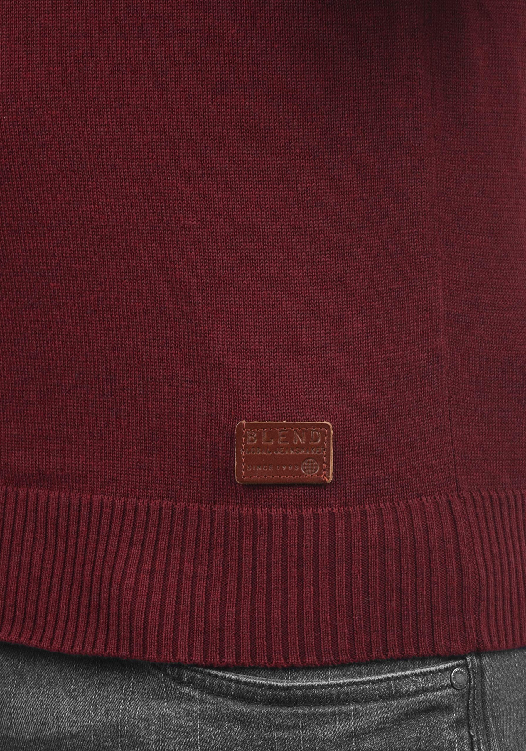 BLEND Lasse Maglione Pullover Maglieria da Uomo con Collo A V