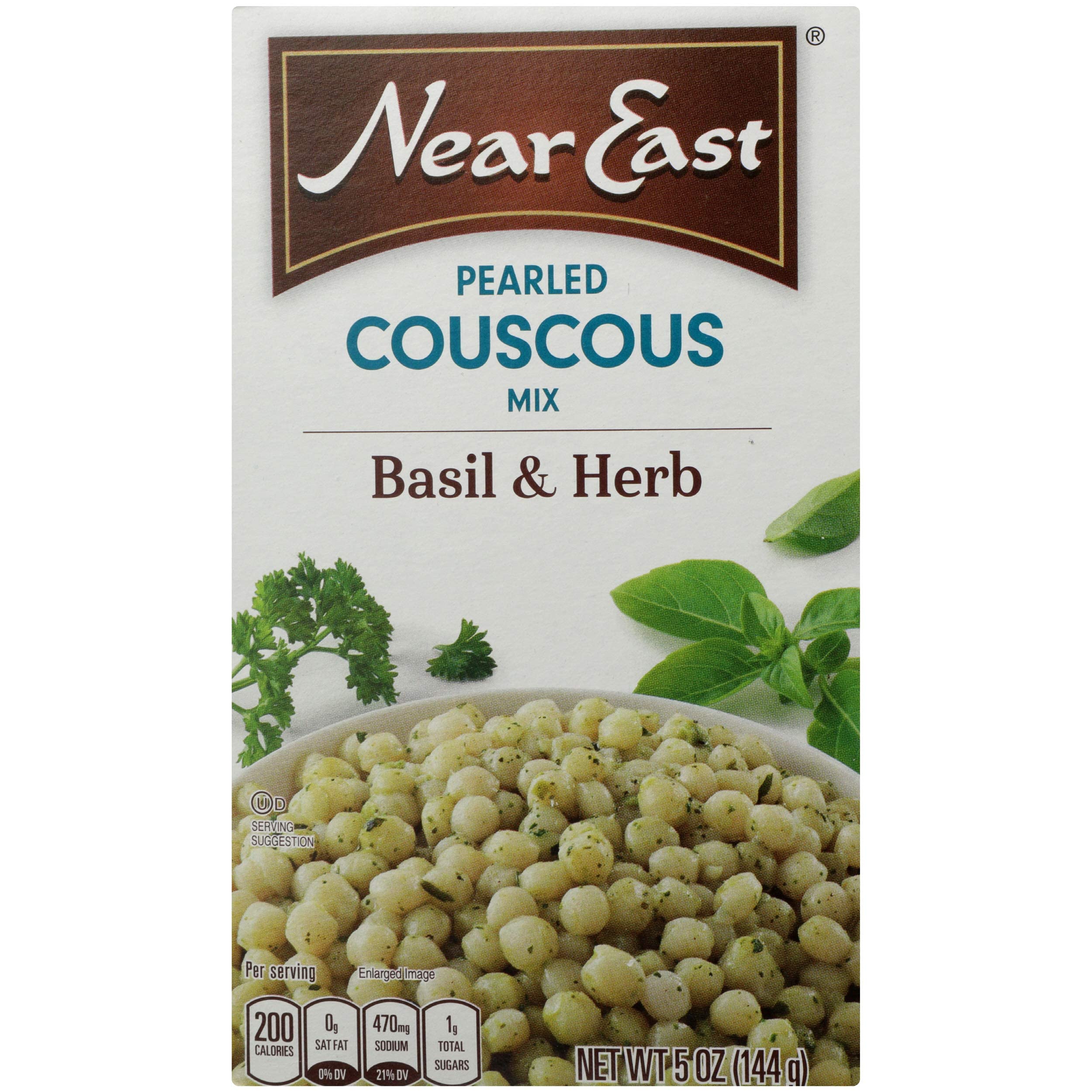 Near East Pearled Couscous, Basil & Herb, 5 oz