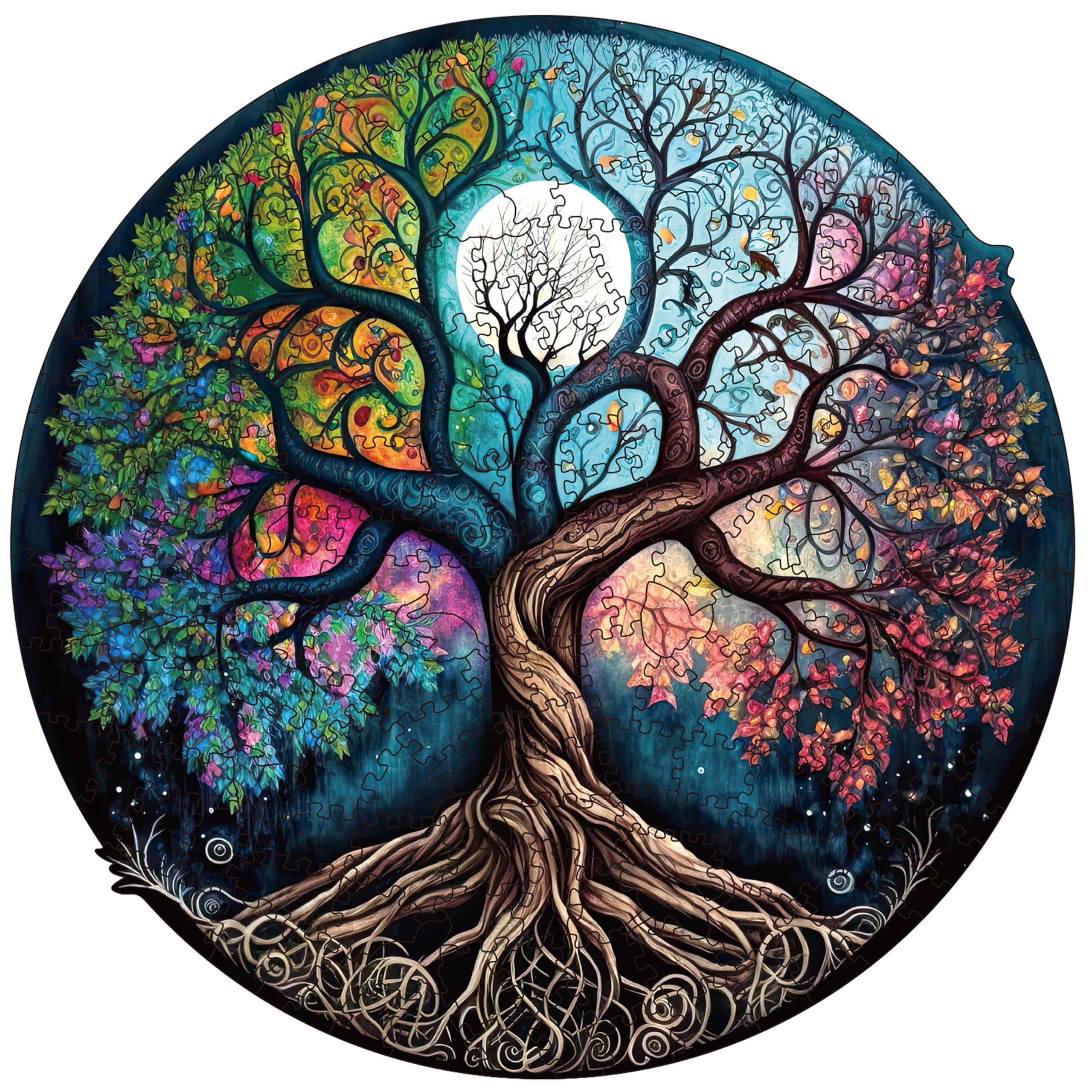 WHJSG wooden puzzles, wooden puzzles for adults, wooden puzzles for adults wooden puzzles for adults (Round 4)
