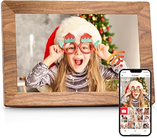 BIGASUO Frameo 10.1" WiFi Digital Picture Frame 32GB - IPS Touch Screen, Auto-Rotate, Wall Mount, Instant Photo/Video Share Anywhere