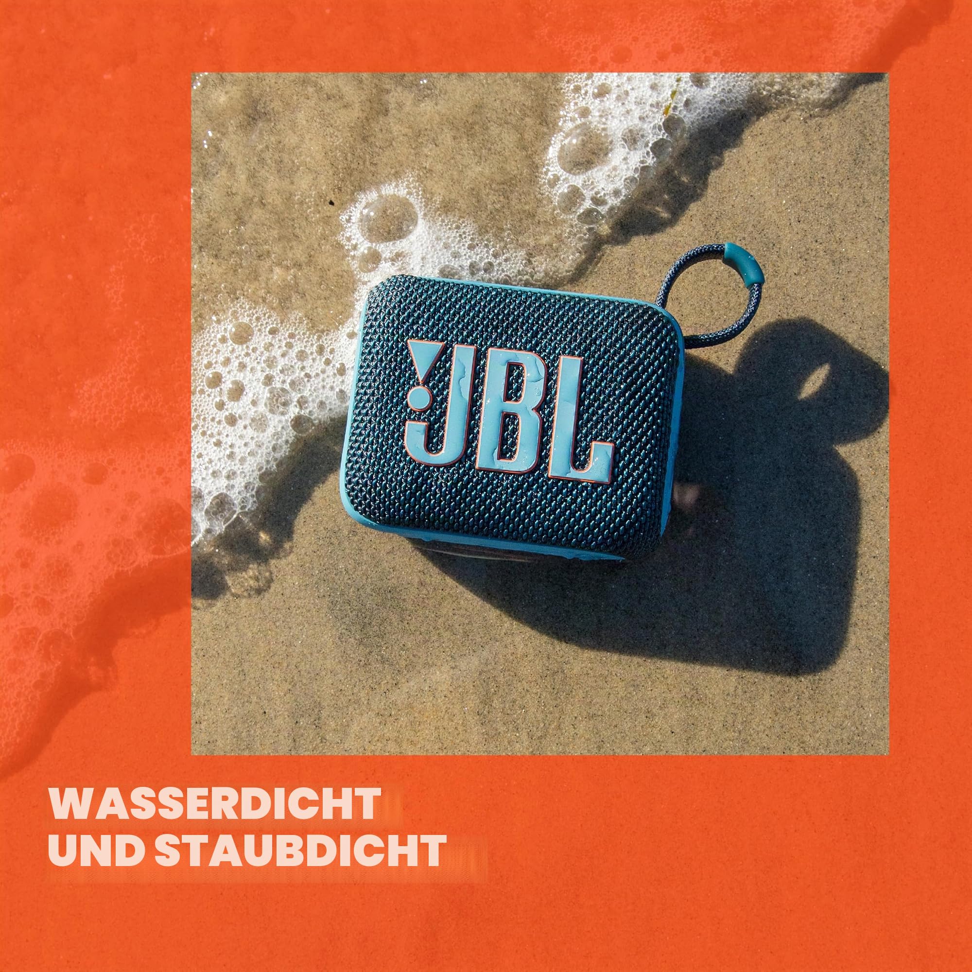 JBL Go 4 - Ultra-Portabler, wasser- und staubdichter Bluetooth-Lautsprecher, Big JBL Pro-Sound mit druckvollem Bass, integrierter 7-Stunden-Akku, hergestellt aus recycelten Materialien (schwarz)