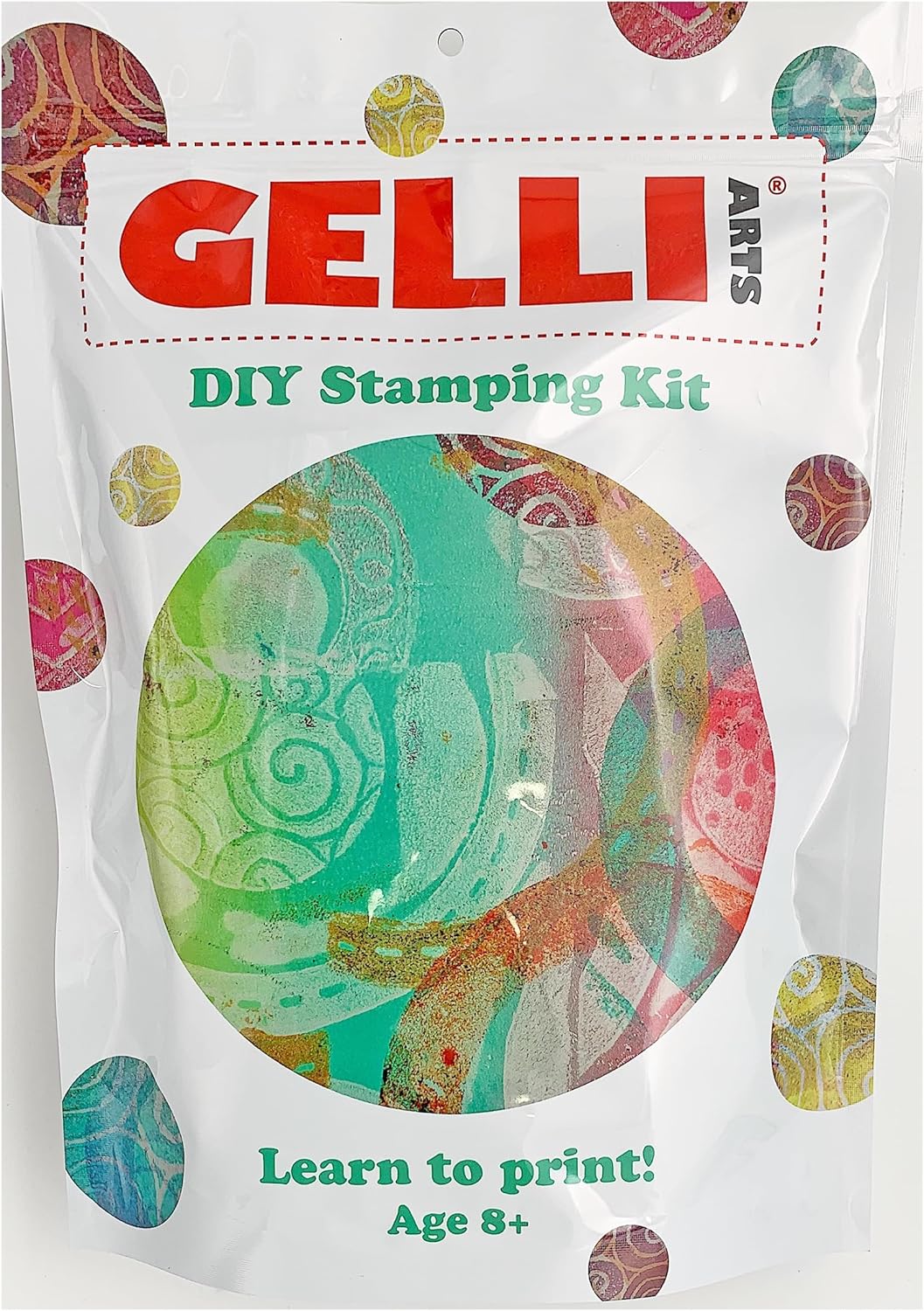 Gelli Arts Stamp Kit with Gel Plate Stamping and Printing Kit, DIY Stamps Set, Stamp Making with 5 X 5 Gel Printing Plate and Printmaking Supplies, Make Your Own Stamps, Monoprinting Set