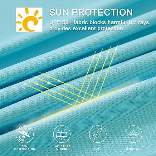 Miniatura 4 de Willit Camiseta de manga larga con protección solar UPF 50+ para mujer, camiseta de protección solar SPF UV, camiseta de protección contra