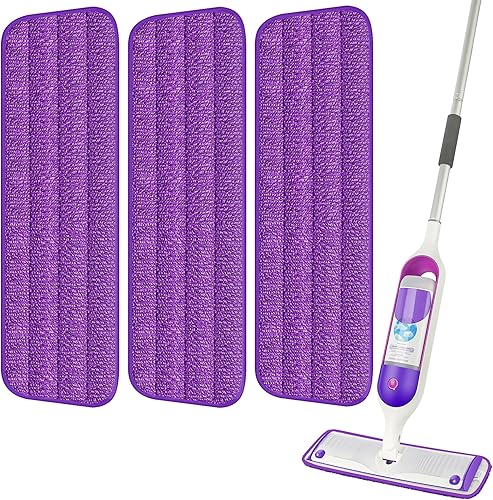 Miniatura 10 de 6 paquetes de almohadillas reutilizables para fregona compatibles con Swiffer PowerMop, almohadillas de microfibra para suelos de madera, repuestos