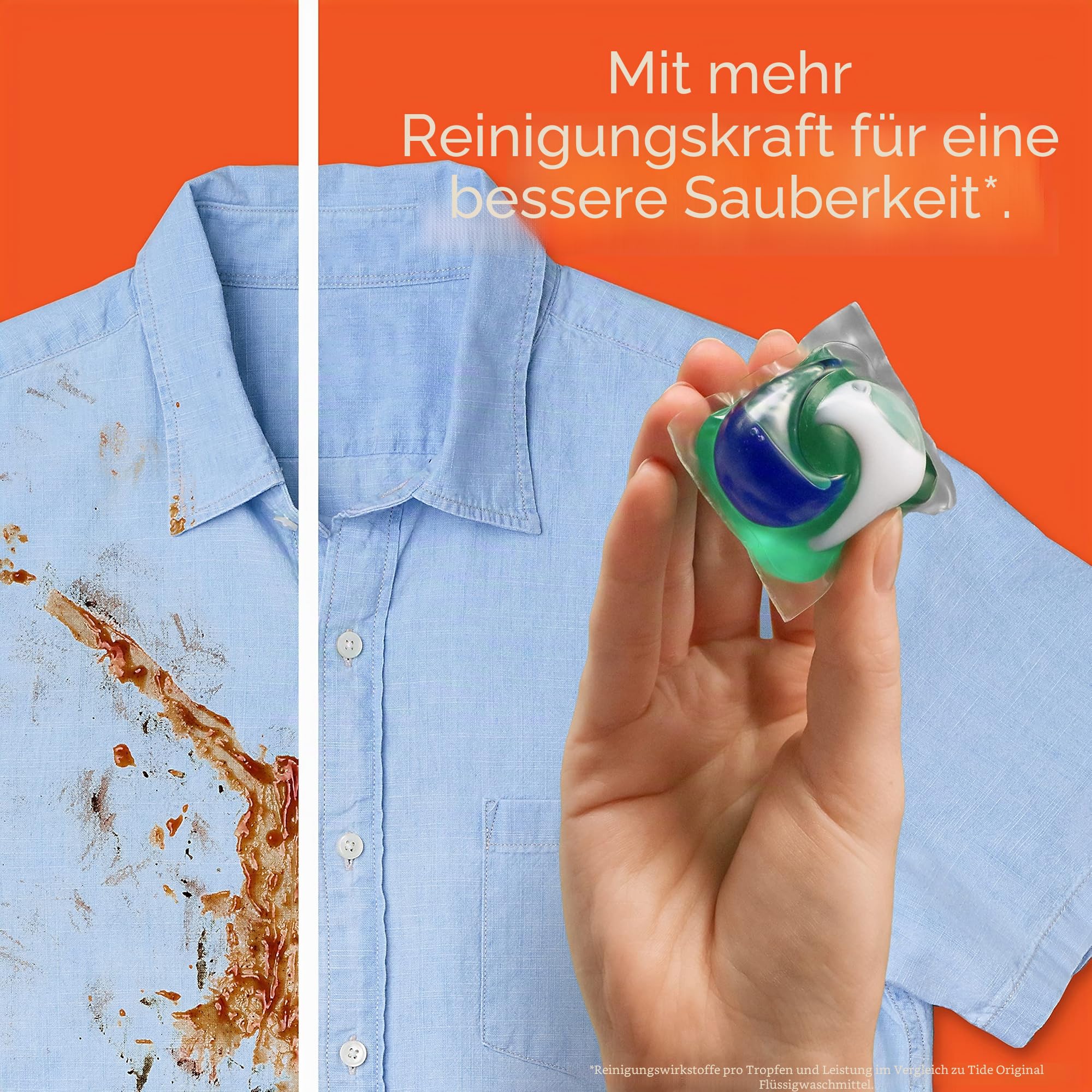 Tide PODS 3-in-1 HE Turbo Waschmittel Pacs, Frühlingswiesenduft, 81 Stück – Verpackung kann variieren