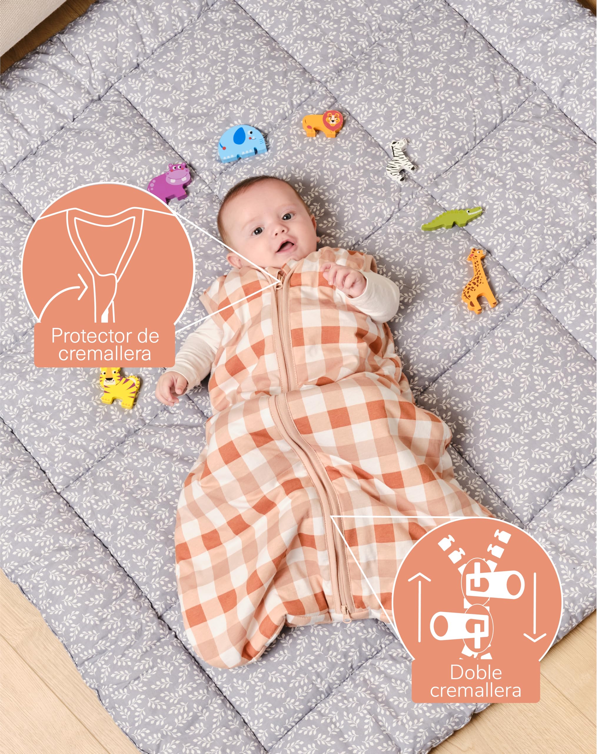 Lichte babyslaapzak - TOG 0.5 - WIT - 18.00