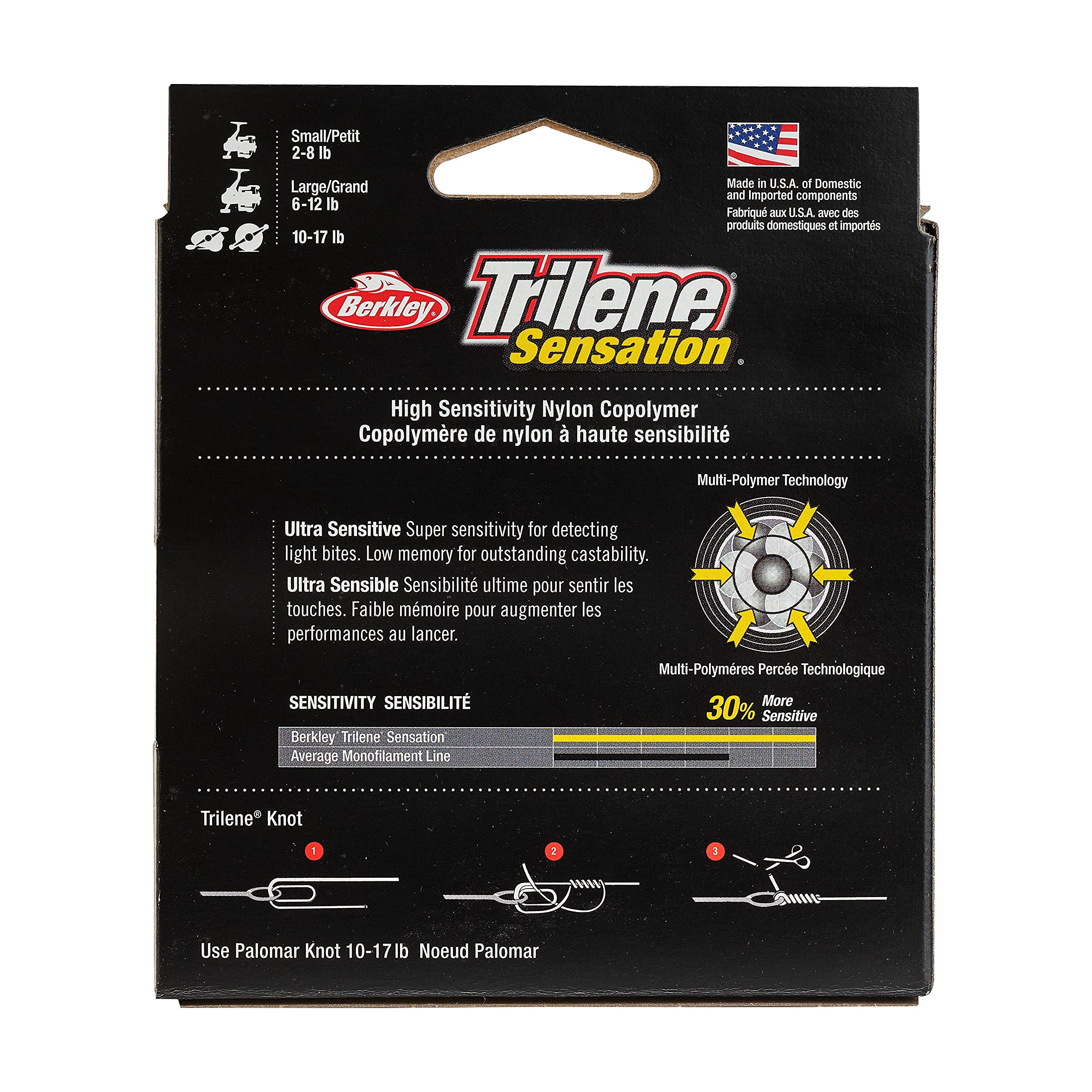 Berkley Trilene® Sensation, Solar, 12lb | 5.4kg Monofilament Fishing Line, Suitable for Freshwater Environments