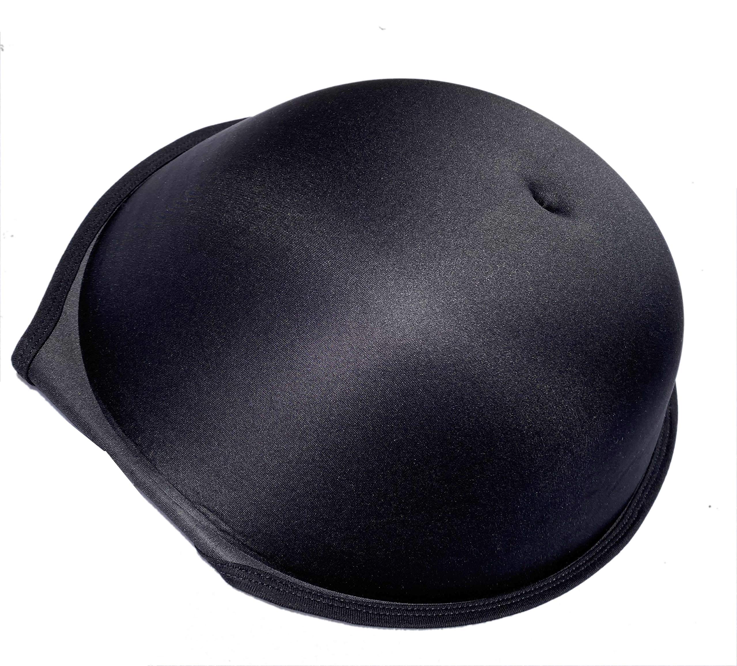 BIMEI Bauchkissen für Schwangere, dünn, atmungsaktiv, mit Stoffbeutel - Schwarz - 34/36 DE M