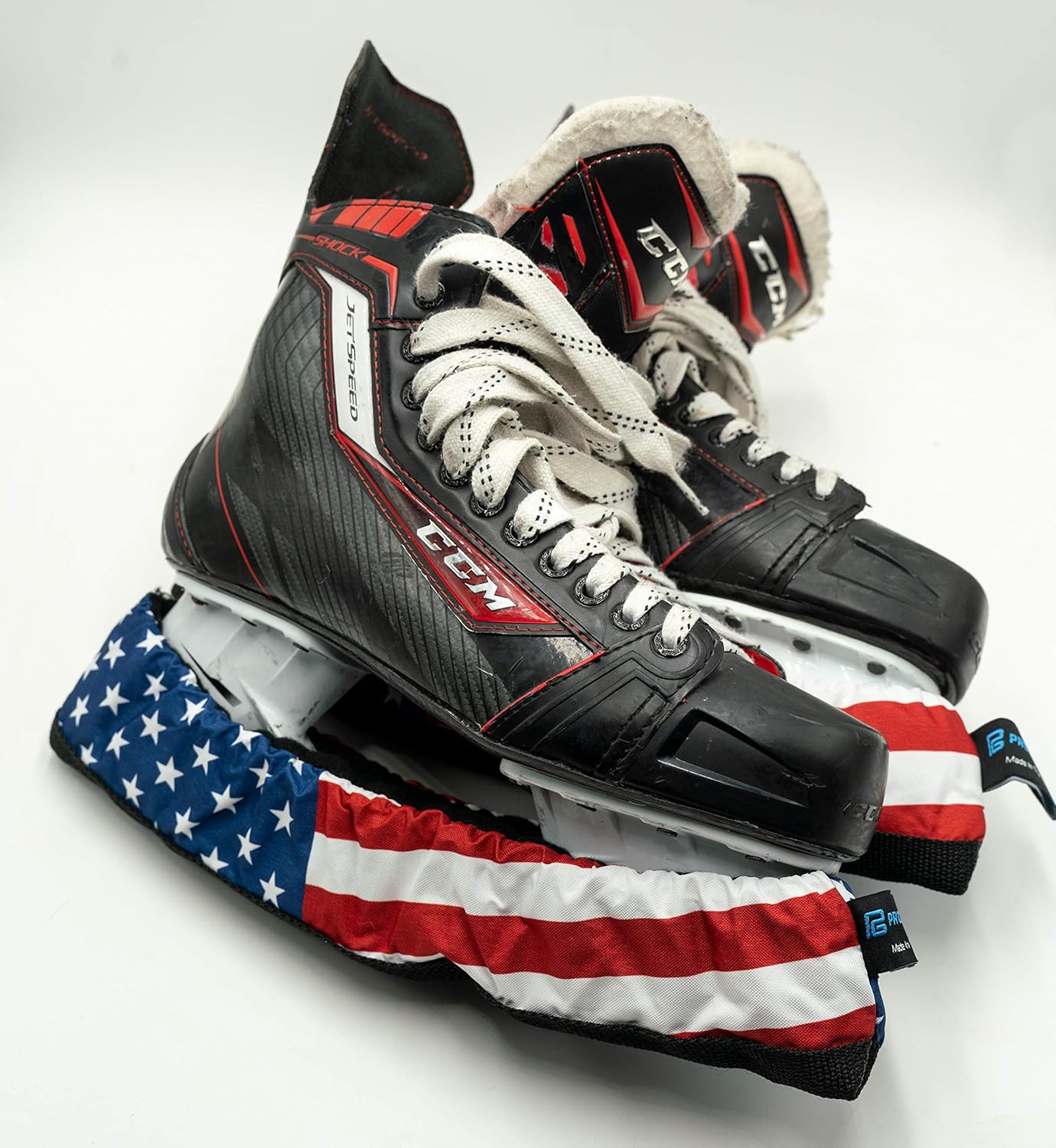 Proguard Ice Skate Guards, Blade Protectors for Ice Hockey Skates, Nylon with Terry Cloth Interior, Youth, US Flag : Sports & Outdoors