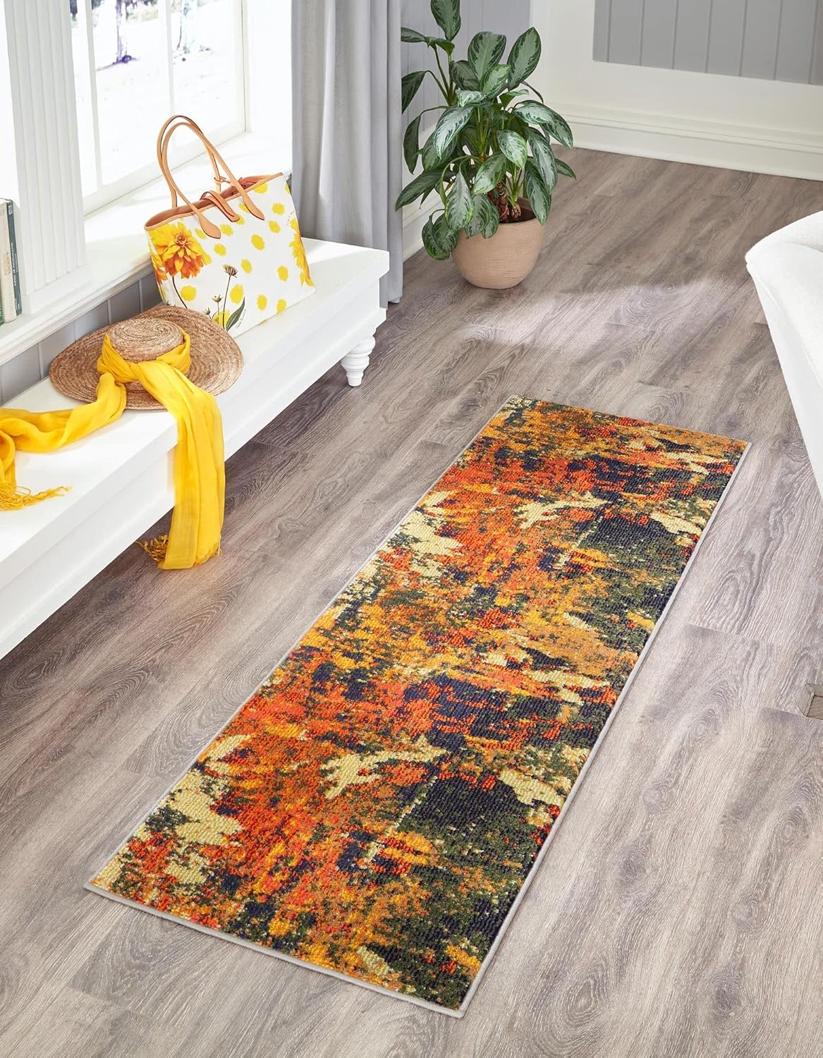 Rugs.com Haerfest Collection Rug – 9' x 12' Brown Low Rug Perfect for Living Rooms, Large Dining Rooms, Open Floorplans